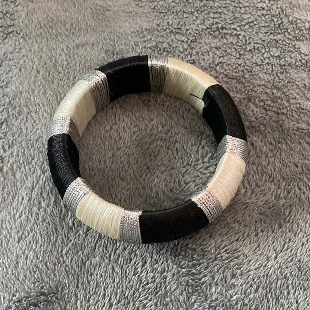 Black & silver bracelet